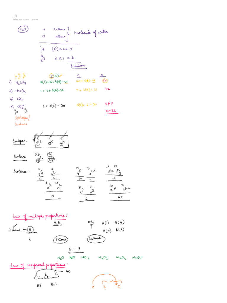 Lecture 3 - Chemistry | PDF