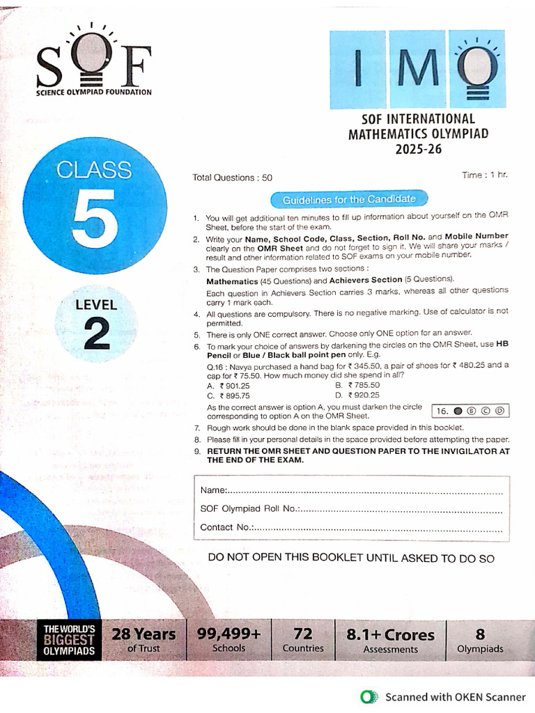 Class - 5 - Second Level | PDF