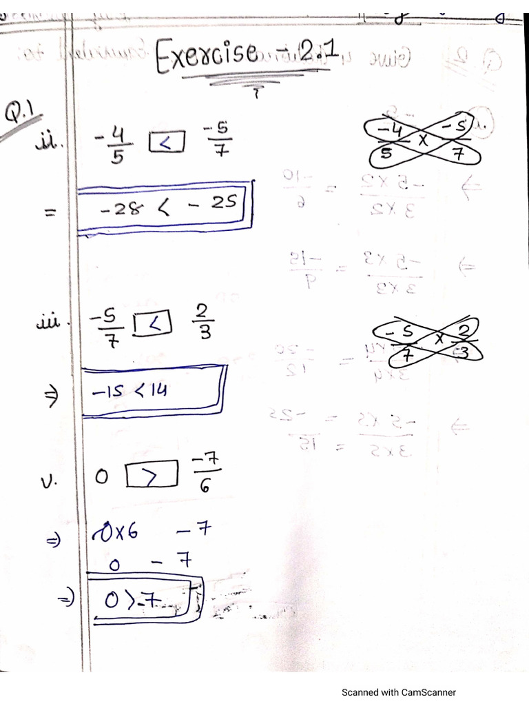 7th STD Chapter 2 Rational Numbers (Mathematics) | PDF
