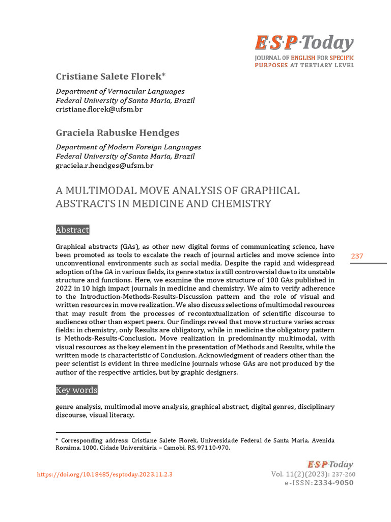 Florek - Graciela - (2023) - Moves Analysis | PDF | Pedagogy | Science