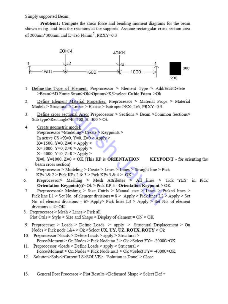 Ansys | PDF | Bending | Stress (Mechanics)