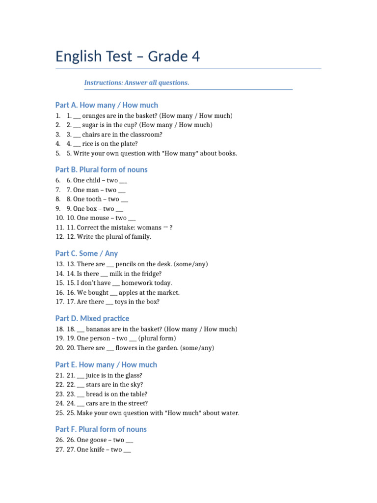 English Test Grade4 | PDF | Chess Openings | Chess Theory