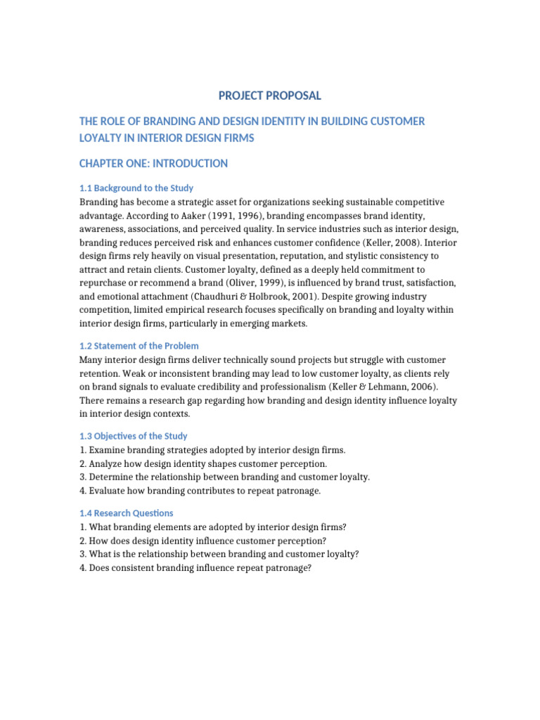 Branding and Design Identity Project Proposal | PDF | Brand | Cognition