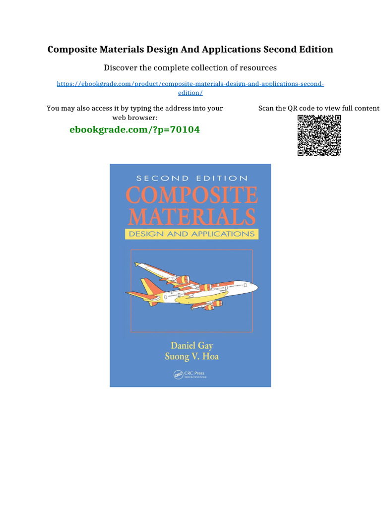 Composite Materials Design and Applications Second Edition Newest ...