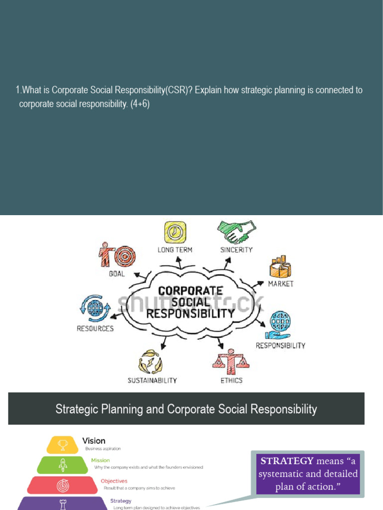 CSR Strategic Planning | PDF | Corporate Social Responsibility | Economies