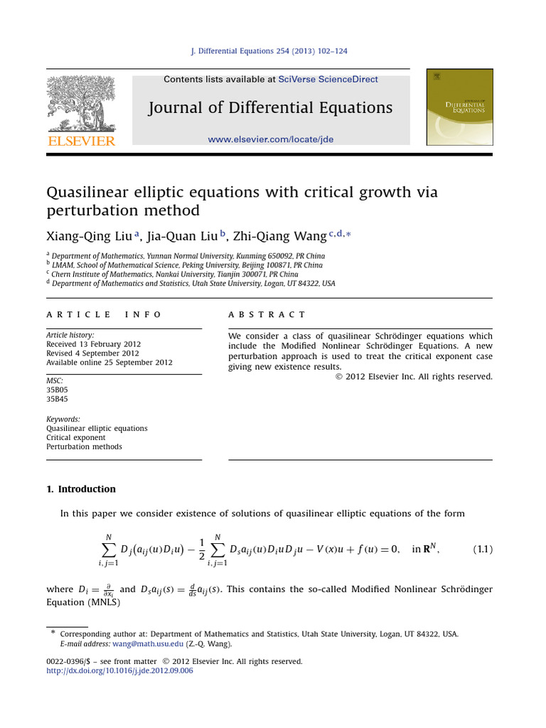 2013-JDE-LiuQuasilinear Elliptic Equations With Critical Growth Via ...