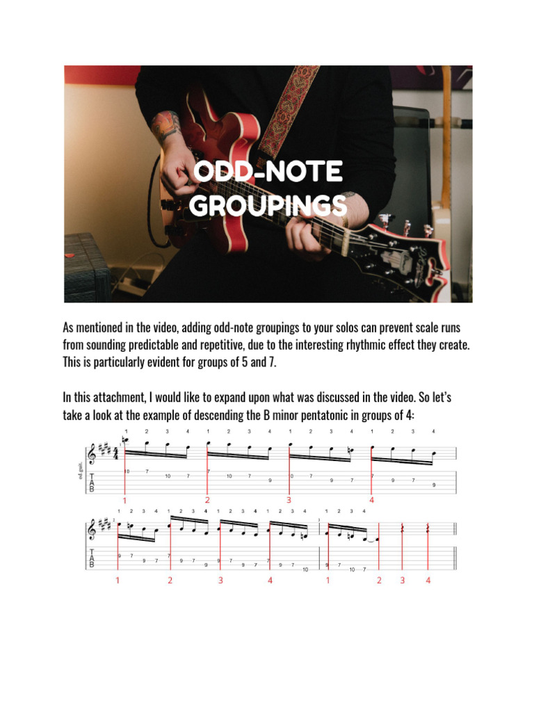 Odd Note Groupings | PDF