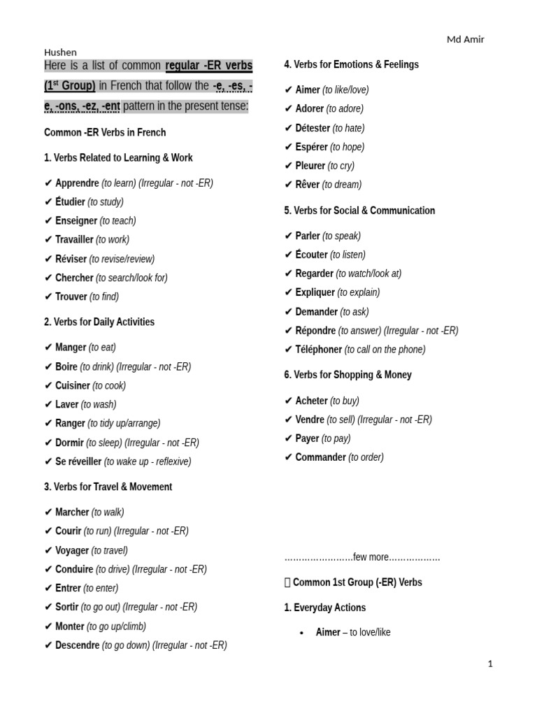 1st 2nd 3rd Group Verb List | PDF | Linguistic Morphology | Syntactic ...