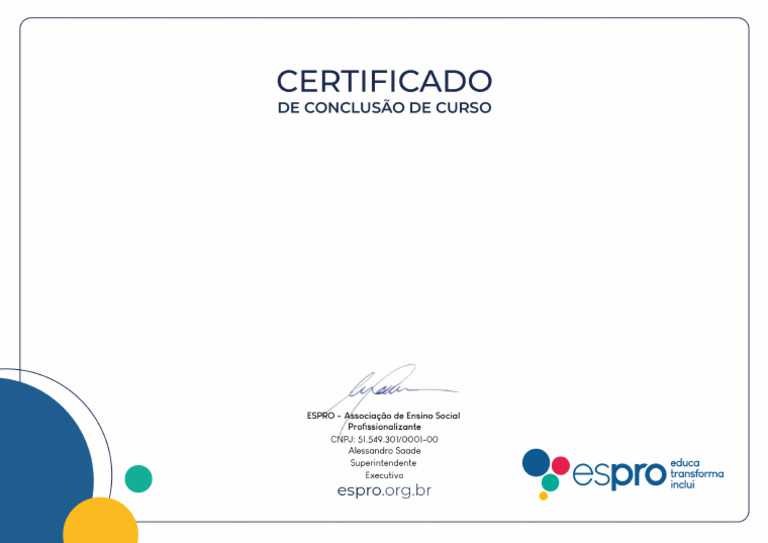 Certificado de Concluso | PDF