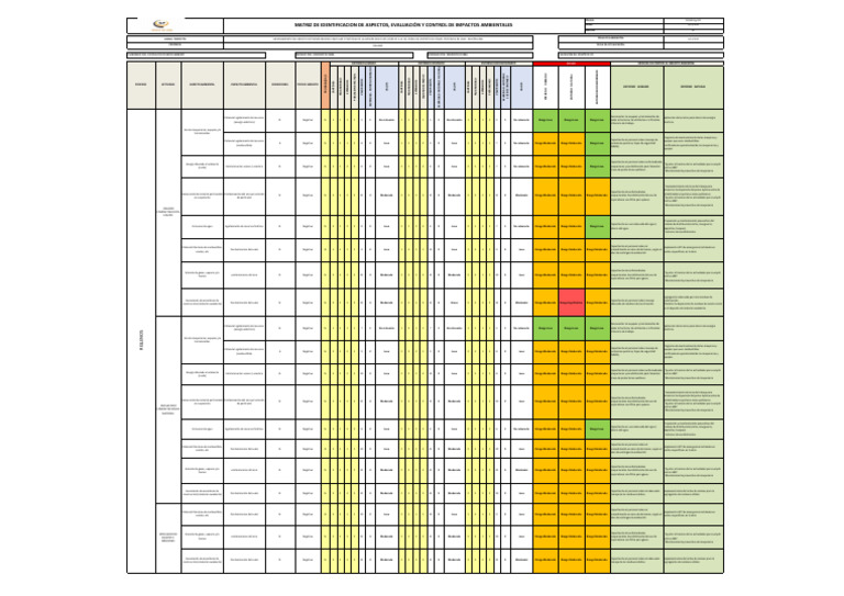 Pg Ma 002 f01 Matriz Iaas 3 | PDF | Contaminación | Entorno natural