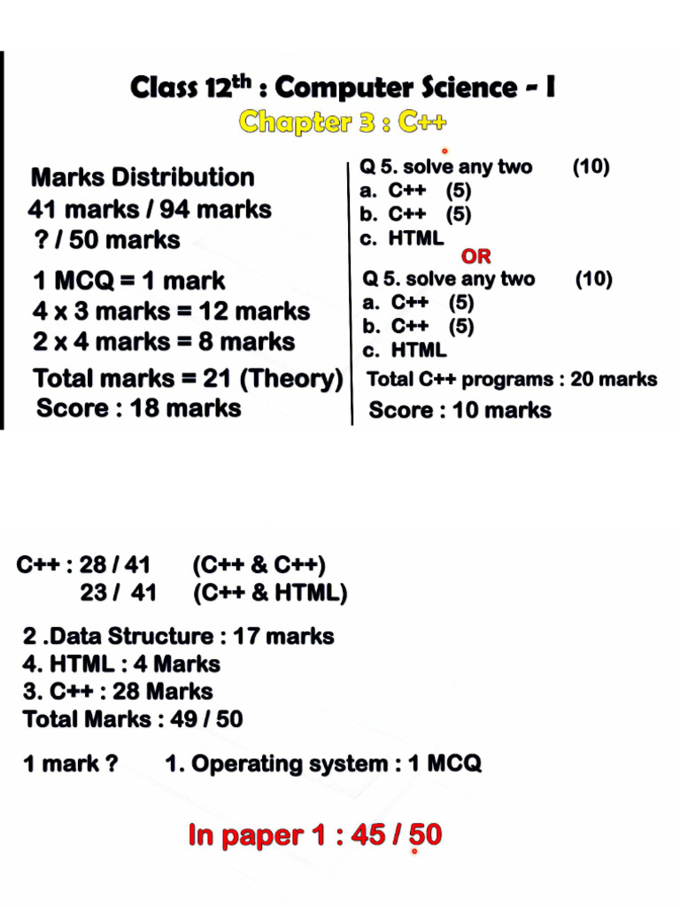 COMPUTER SCIENCE - 1 C++ FROM Review To Scope Resolution Operator | PDF