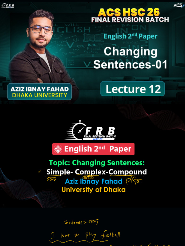 Changing Sentences | PDF