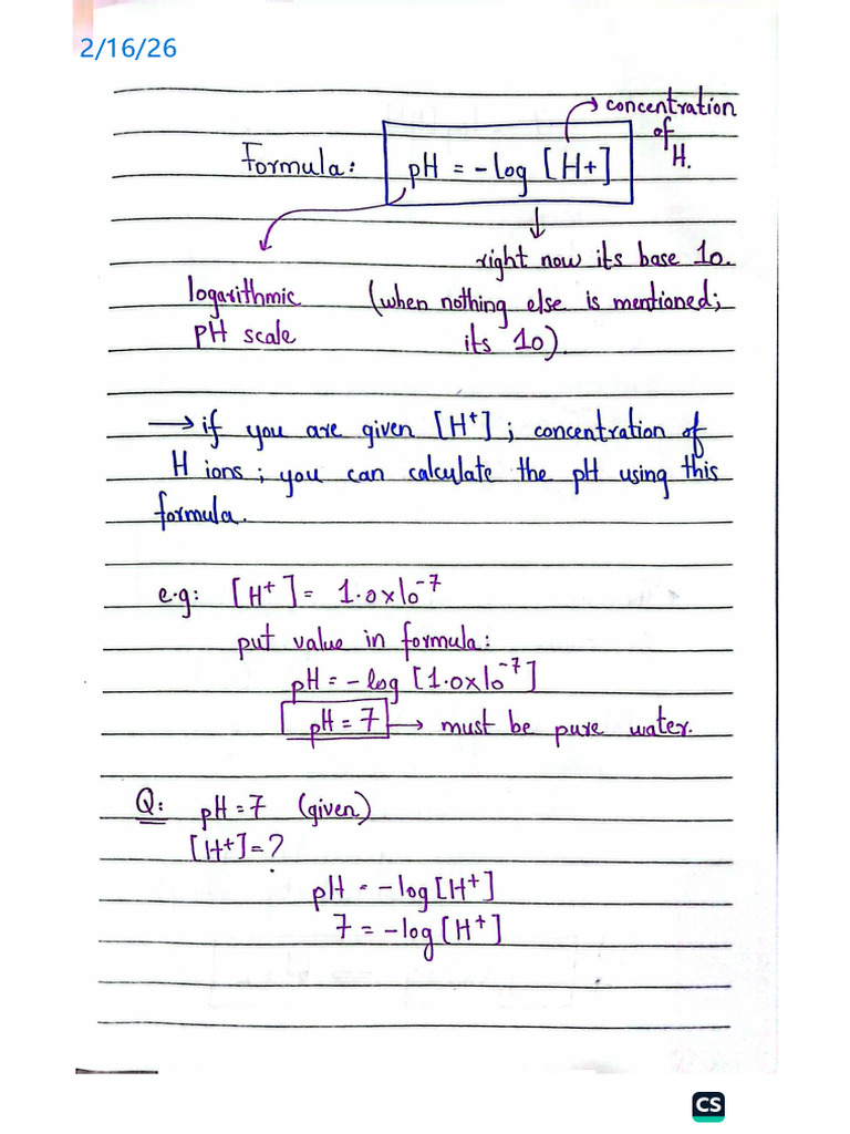 PH Formulas Lesson | PDF