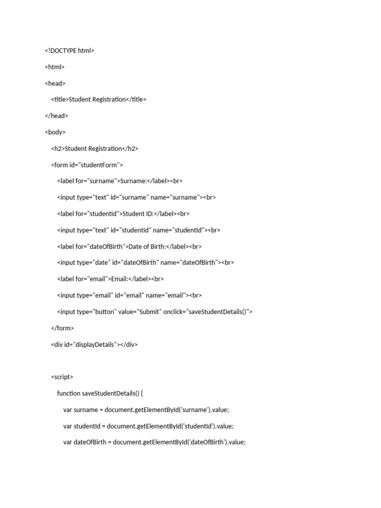 Doctype HTML | PDF