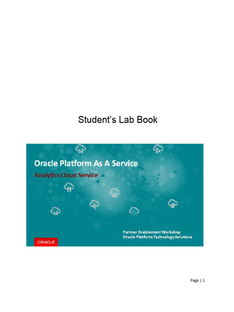 LabBook 3 PTS OAC Workshop DataModeler | PDF | Cloud Computing ...