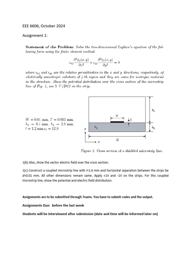 Assignment 1 EEE 6606 | PDF
