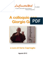 A Colloquio con Giorgio Galli