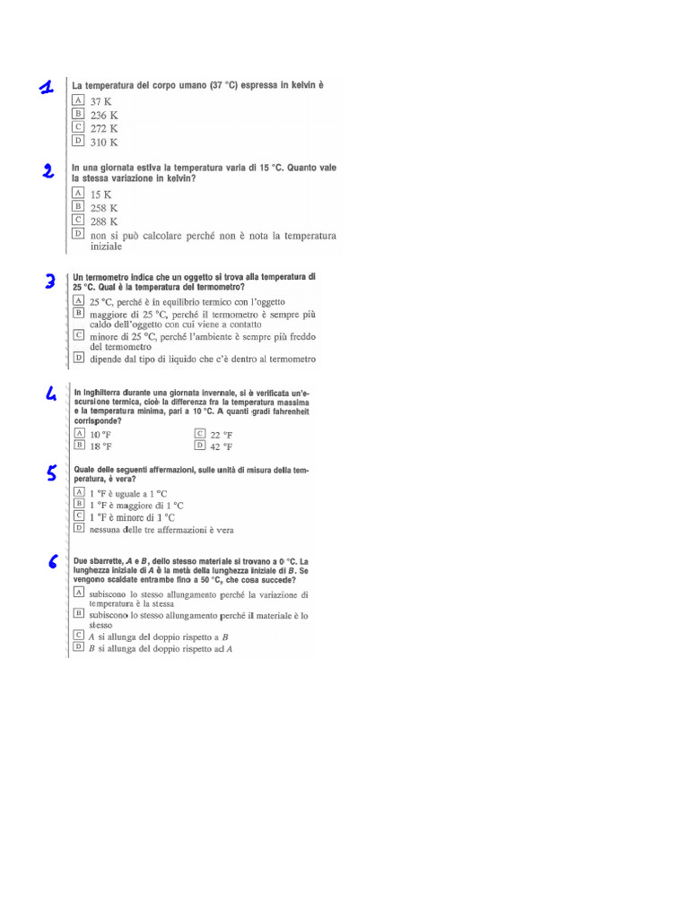 05 Verifica Term e Calore DAD Numeri Mod | PDF