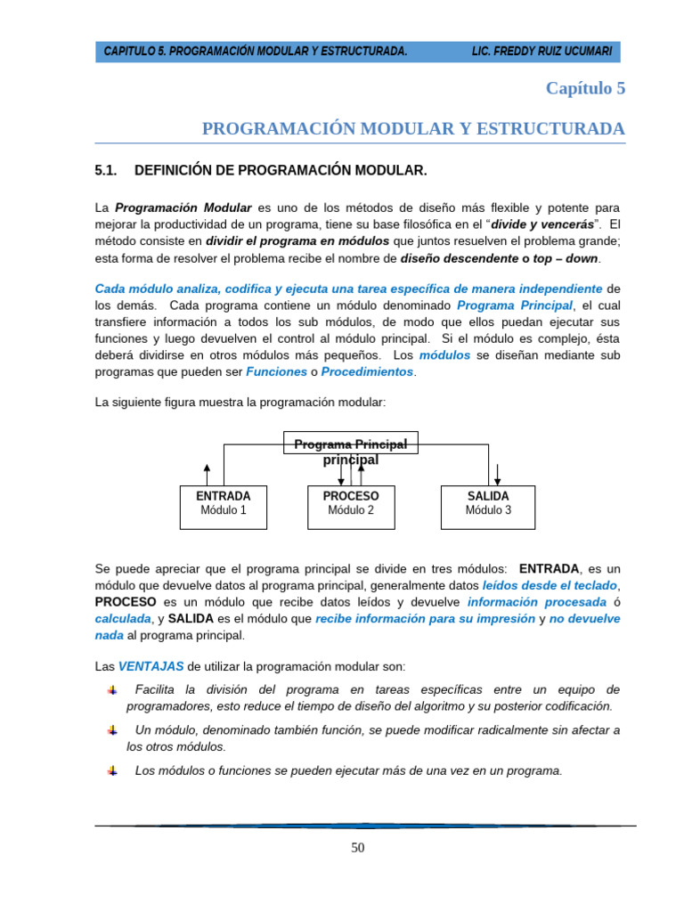 Cap5 Programacion Modular 2025 | PDF | C ++ | Ingeniería Informática