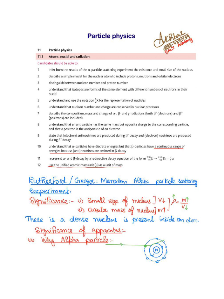 As Particle Physics | PDF