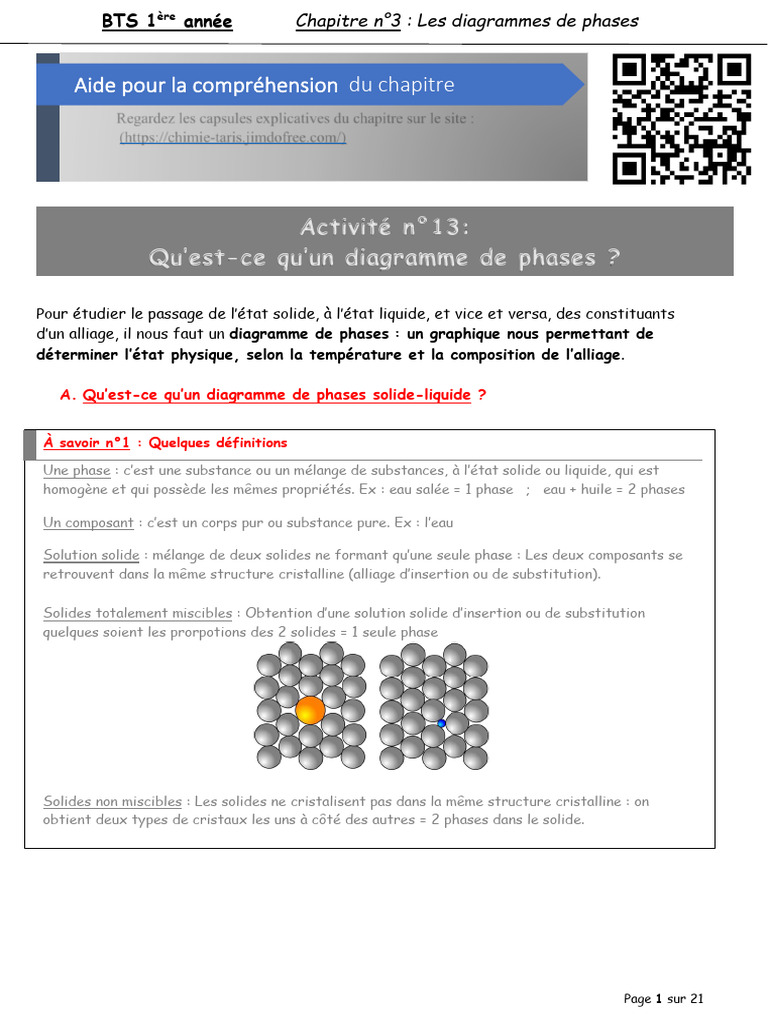 Diagrammes de Phases | PDF | Physique de la matière condensée | Chimie ...
