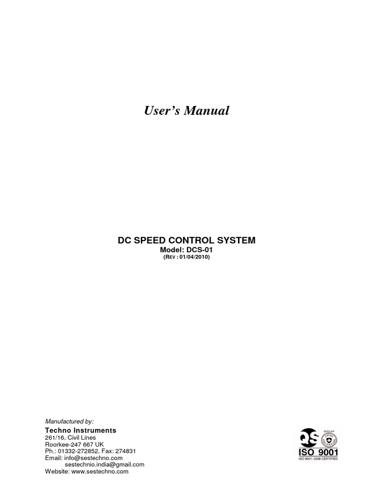 DC Motor Speed Control | PDF | Direct Current | Electric Motor