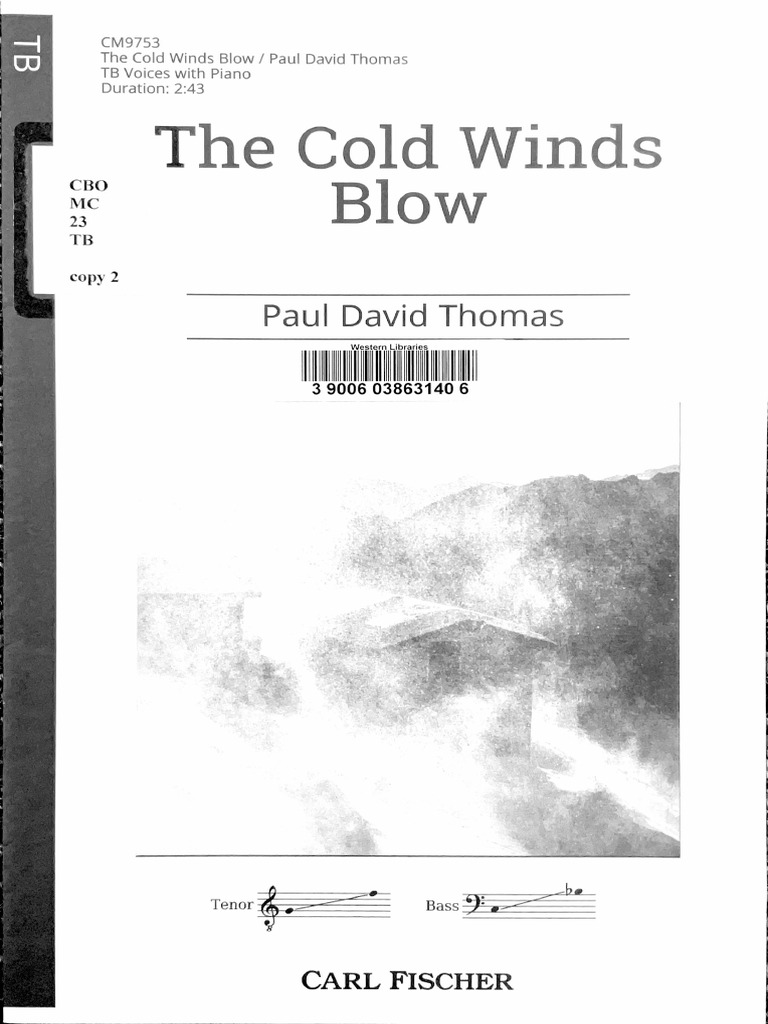 The Cold Winds Blow - Paul David Thomas TB 3 | PDF