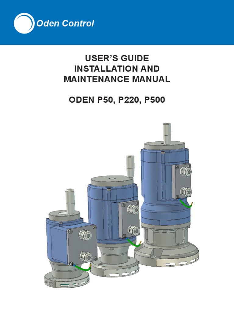 Manual P50 P2 P500 Valve Actuator
