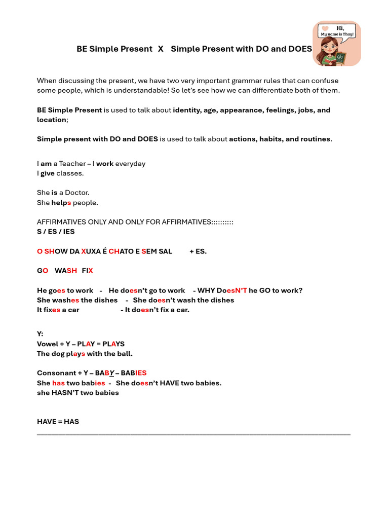 Simple Present | PDF