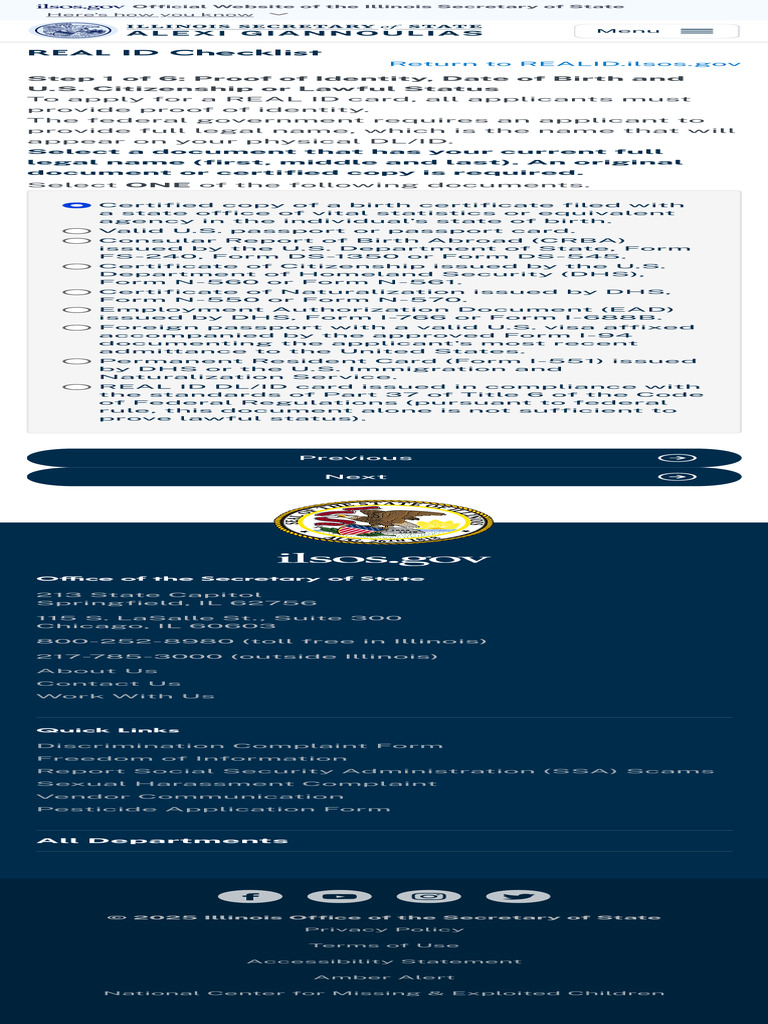 REAL ID Checklist | PDF