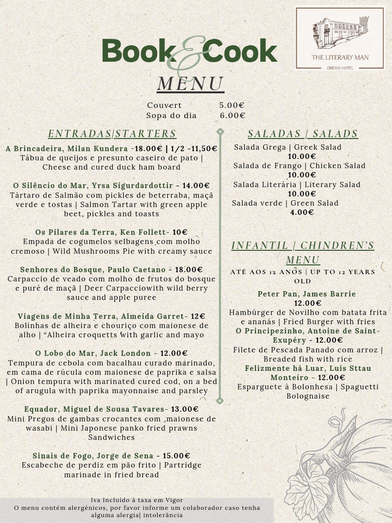 Menu Restaurante 24 Novos Prec Os 17 Compressed | PDF | Alimentos ...