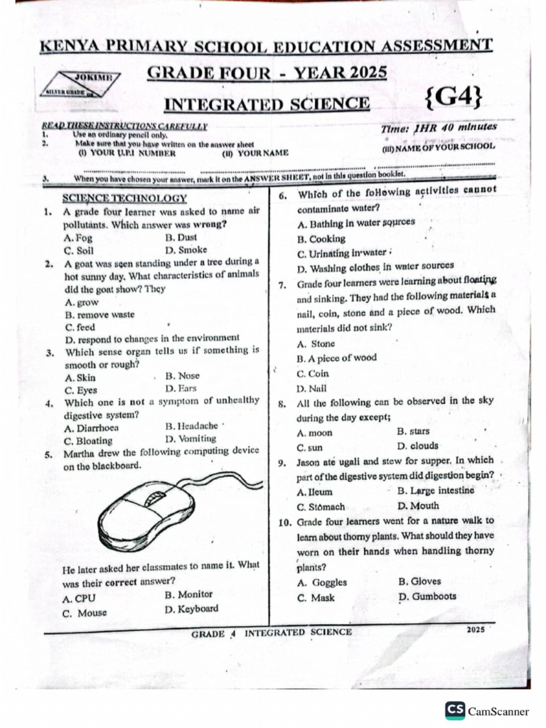 G.4 Integrated Science | PDF