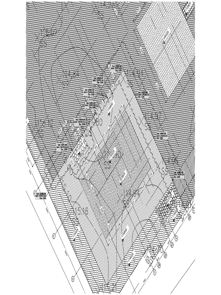 EXCAVATION PLAN With Extended Raaft | PDF