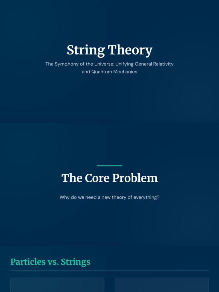 String Theory Presentation | PDF