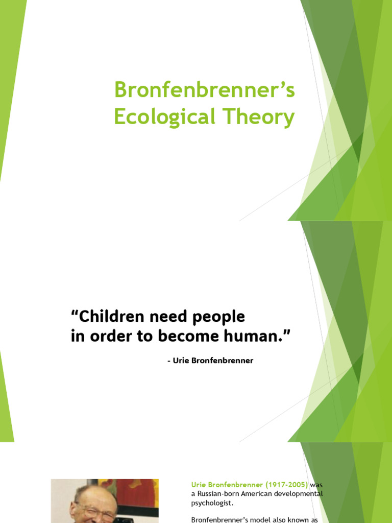 Bronfenbrenners Ecological Theory 1 | PDF | Behavioural Sciences ...