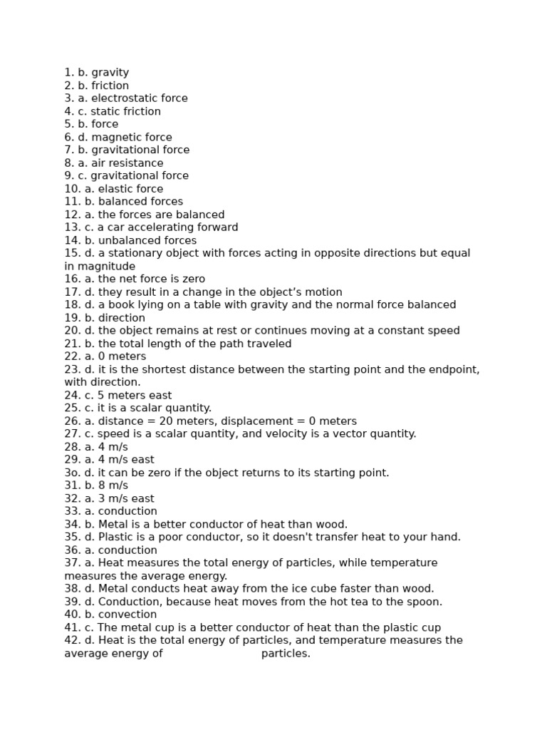 Answer Key 3rd Quarter | PDF
