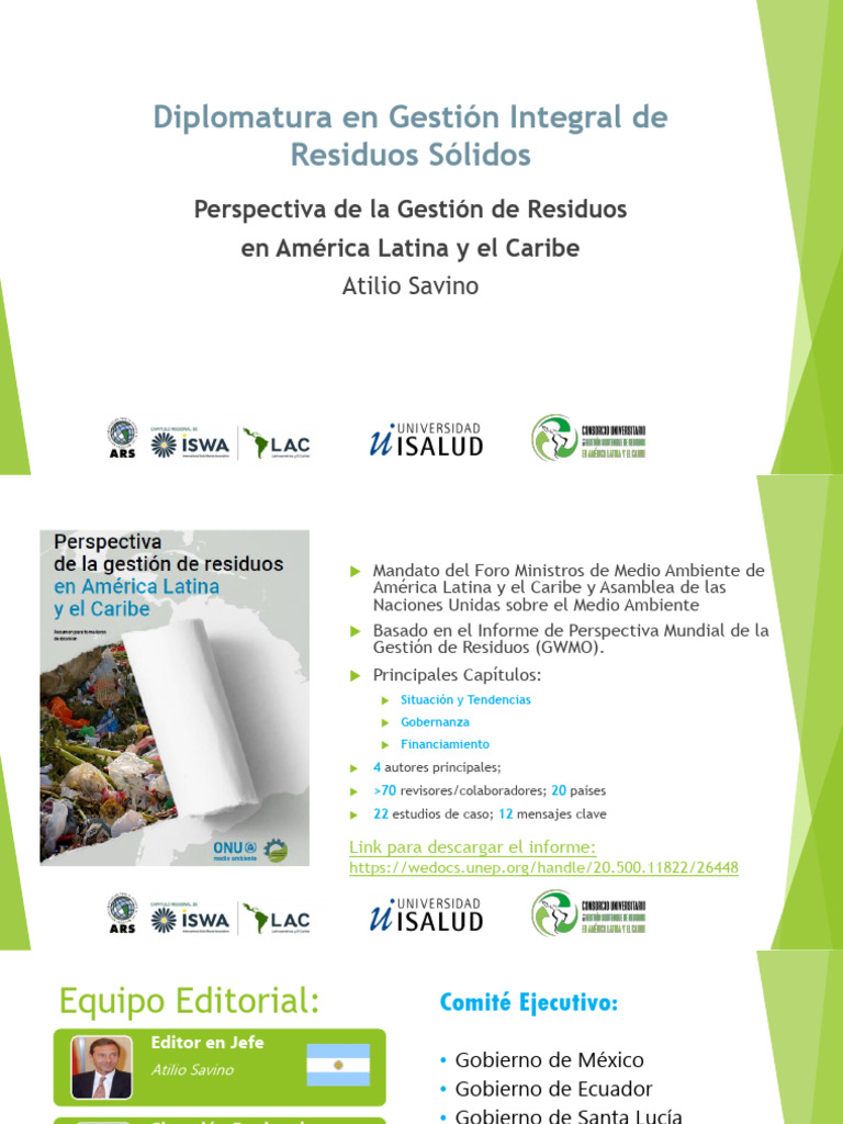 Perspectiva de La Gestion de Residuos en ALC Savino | PDF | Residuos ...