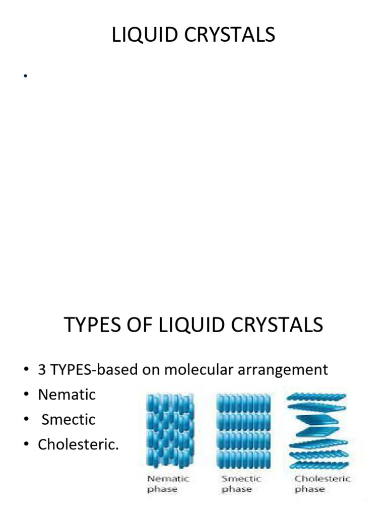 Liquid Crystals | PDF | Liquid Crystal | Liquids