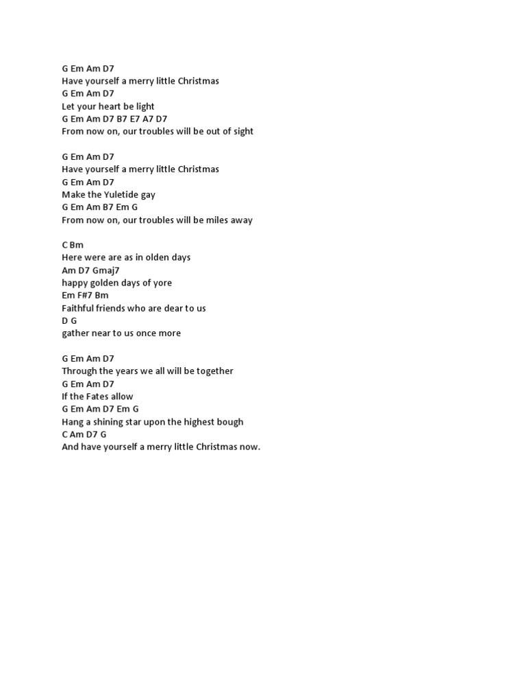 Have Yourself A Merry Little Christmas - Uke Chords | Pdf | Business
