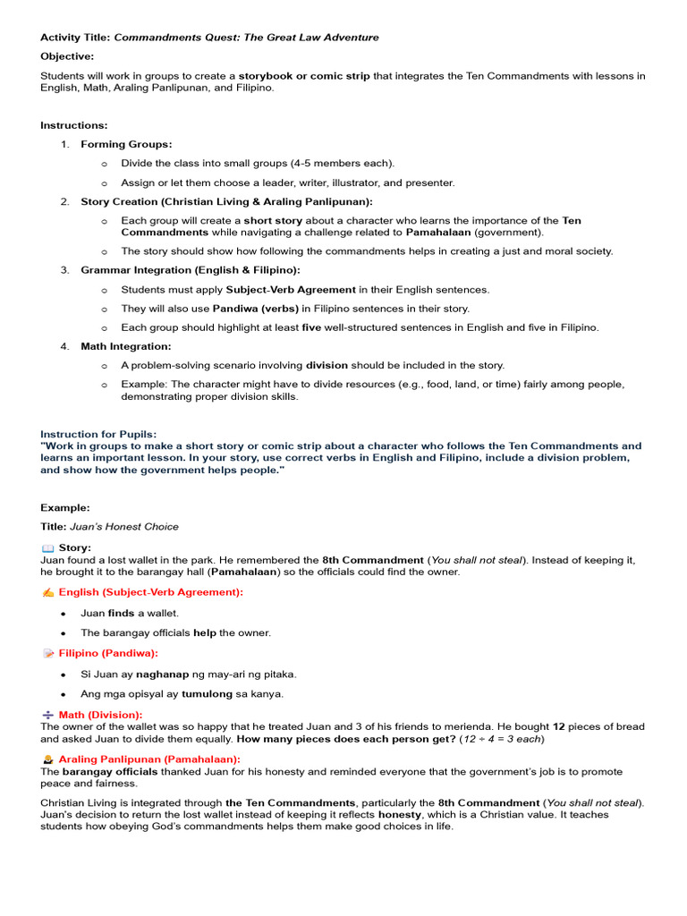 Grade 4 - 4th Grading Peta 1 | PDF | English Language
