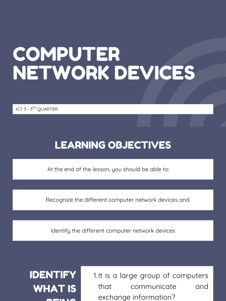 Computer Networks Presentation in Blue Clean Style | PDF | Computer ...