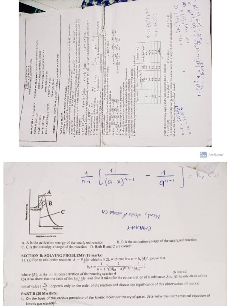 CHM 431 Questions | PDF