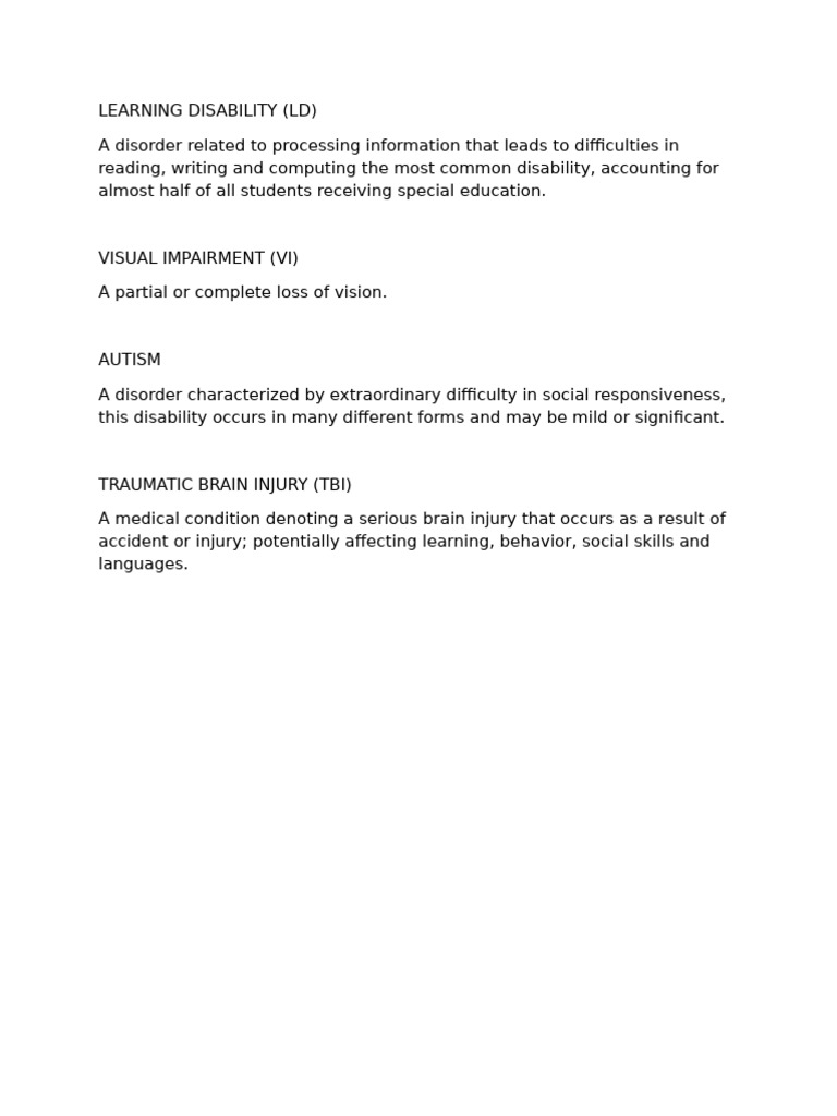 Learning Disability | PDF
