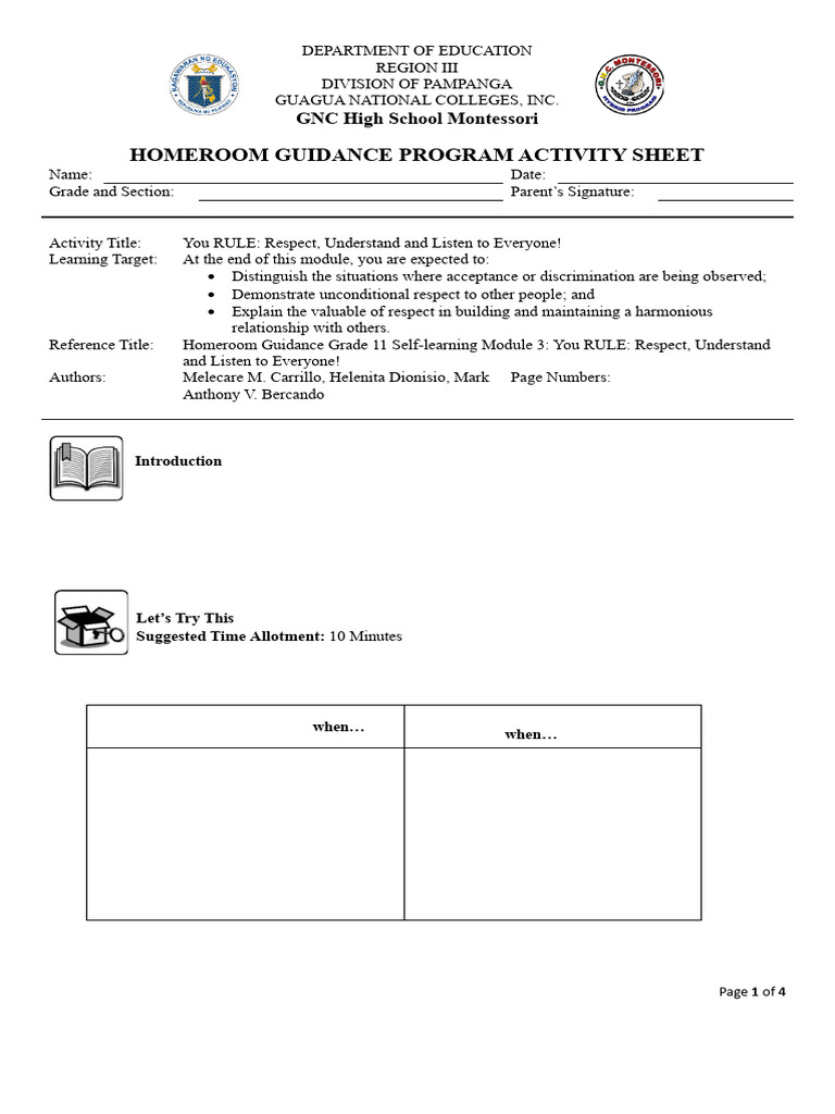 RHGP-11 Quarter 1 Module 3 | PDF | Prejudices | Cognitive Science