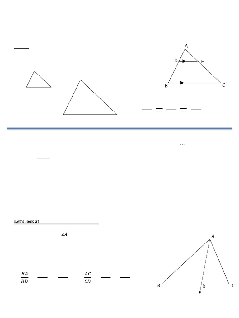 Triangle Proportionality Notes-1 | PDF | Triangle | Euclidean Geometry