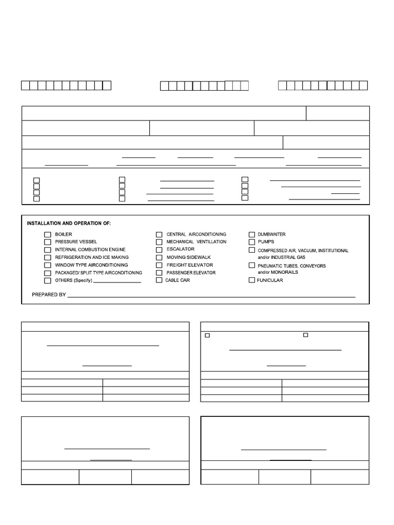 Mechanical Permit Form | PDF