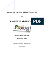 DB Relacionales y Manejo Archivos Prolog