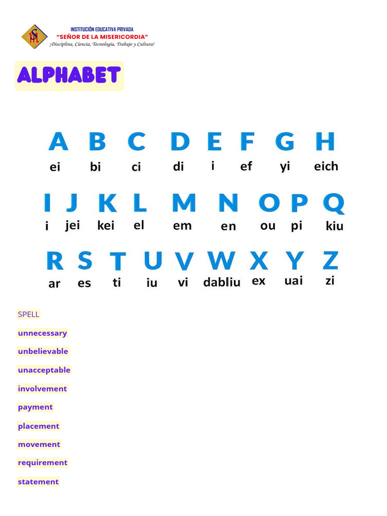 Alphabet 5 | PDF
