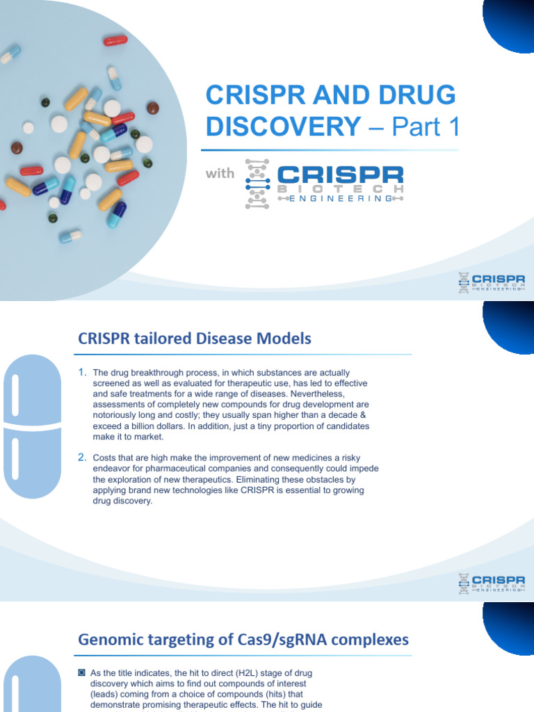 CRISPR Part 1 Merged | PDF | Drug Discovery | Pharmacology