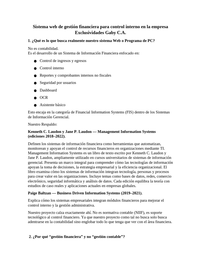 Sistema Web de Gestión Financiera para Control Interno en La Empresa ...